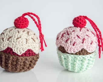 Crochet Cupcake Pattern - Amigurumi Crochet Food PDF file