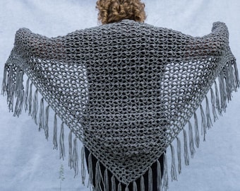 Patron de châle au crochet en dentelle de galets : châle d'été aéré (fichier PDF)