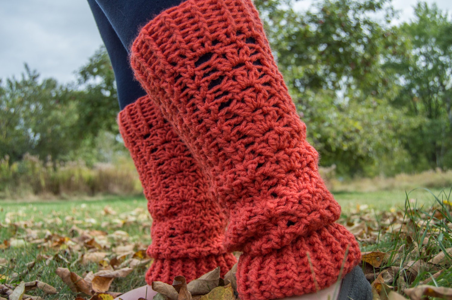 Crochet Leg Warmers Crochet Pattern Etsy