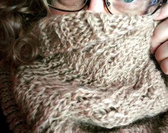 Patron de col bénitier : écharpe pour débutant (Patron PDF)