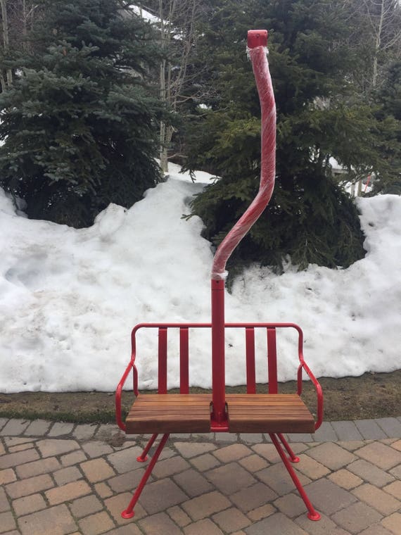 Vintage Ski Lift Bench Free Shipping Etsy