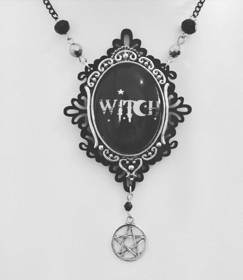 Gothic Witch Necklace Gothic Jewellery Pagan Necklace Etsy