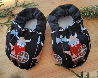 Fabric Moccasin Style Baby Shoes Size 0-6 months