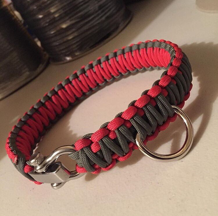 Custom Paracord Dog Collars by LEVERAGE550 Etsy