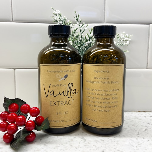 Vanilla Extract Labels Homemade Vanilla Extract Labels Etsy