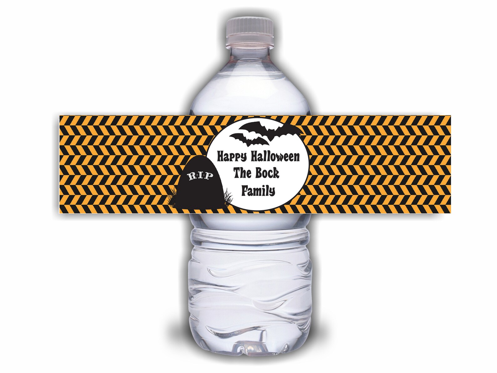 Custom Halloween Water Bottle Labels Etsy
