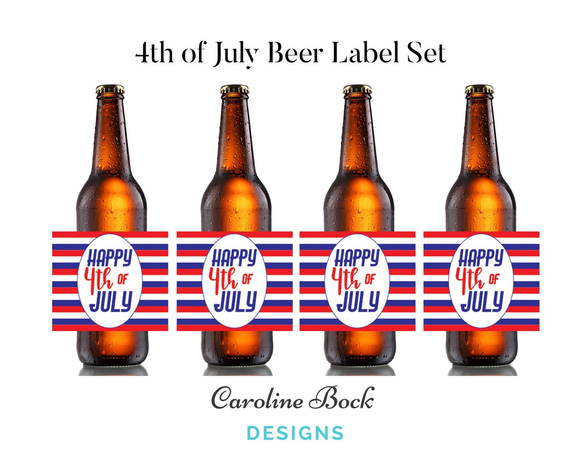 4th of July Beer Labels 4th of July Decor July 4th BBQ - Etsy UK