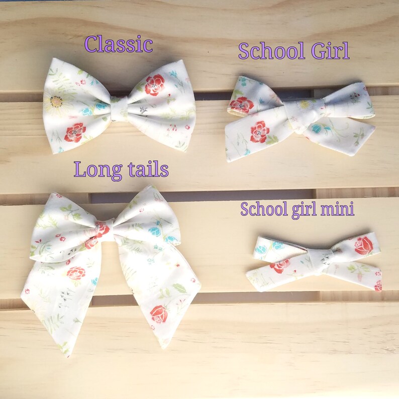Fabric hair bow big girl bow baby girl shower hand tied hair bow,baby girl gift hair clip Blush Pink hair bow