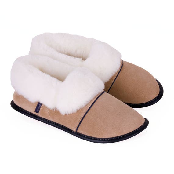 mens sheepskin mules