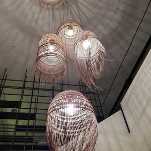 Woven Lampshade - handmade lighting, wicker lighting, custome order