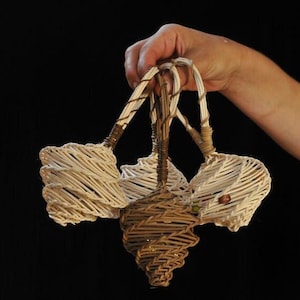 Handmade Woven Rattle, Unique Baby Gift, Natural Music Instrument Toy, Eco-Friendly