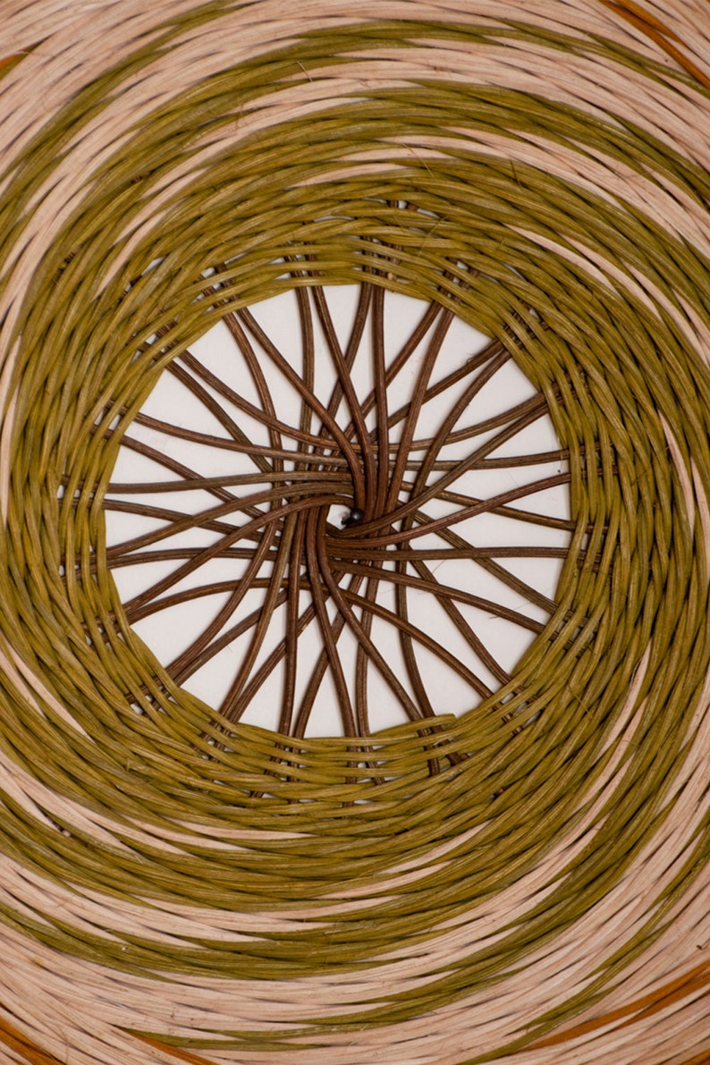 Earthy Tones Wall Art Hand Woven XL Mandala Woven Tray Woven - Etsy