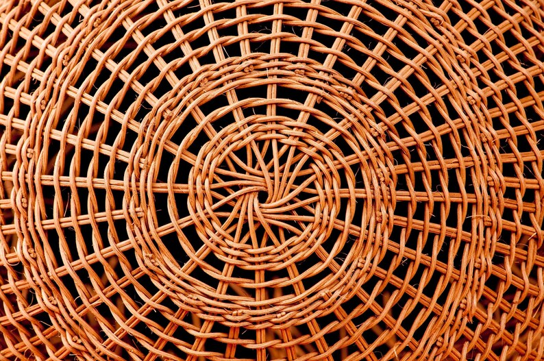 Woven Lampshade - handmade lighting, wicker lighting, custome order image 5