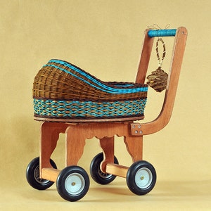 Doll Carriage Blue Design image 1