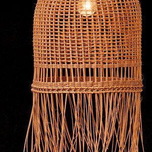 Woven Lampshade - handmade lighting, wicker lighting, custome order image 3