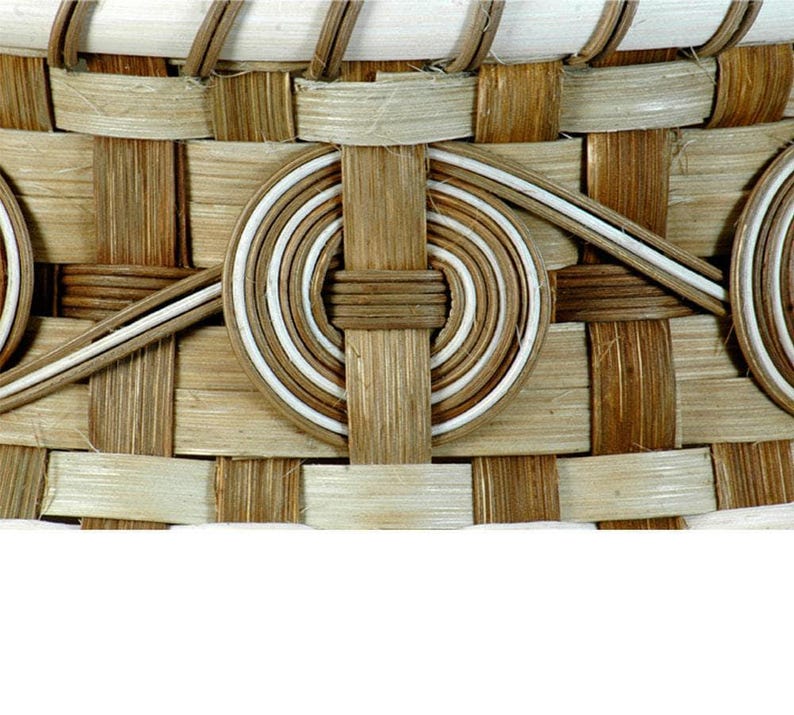 Modern Reed Basket, Hand Woven Basket, Vintage Woven Basket, Storage ...