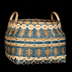 Grand panier de rangement au sol, Panier tissé, Panier en osier, Rotin, Cadeau de pendaison de crémaillère, Panier de rangement