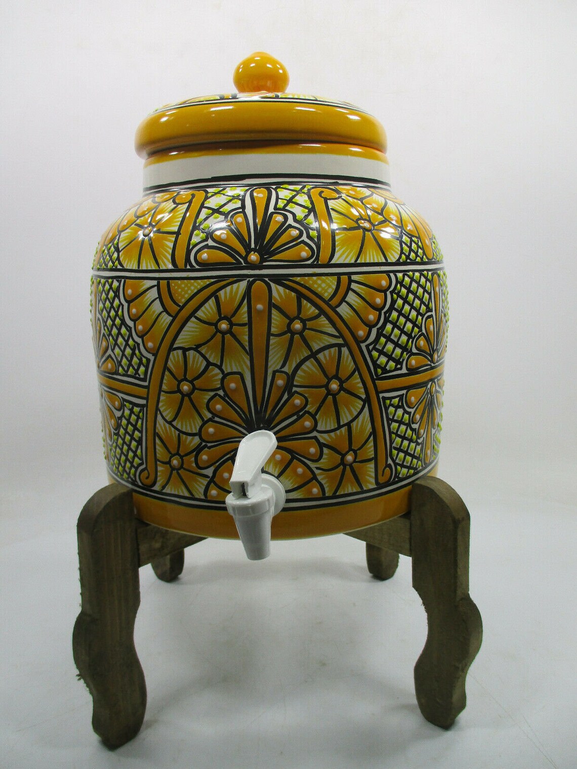 WATER CROCK Talavera Mexican pottery water dispenser glazed Etsy