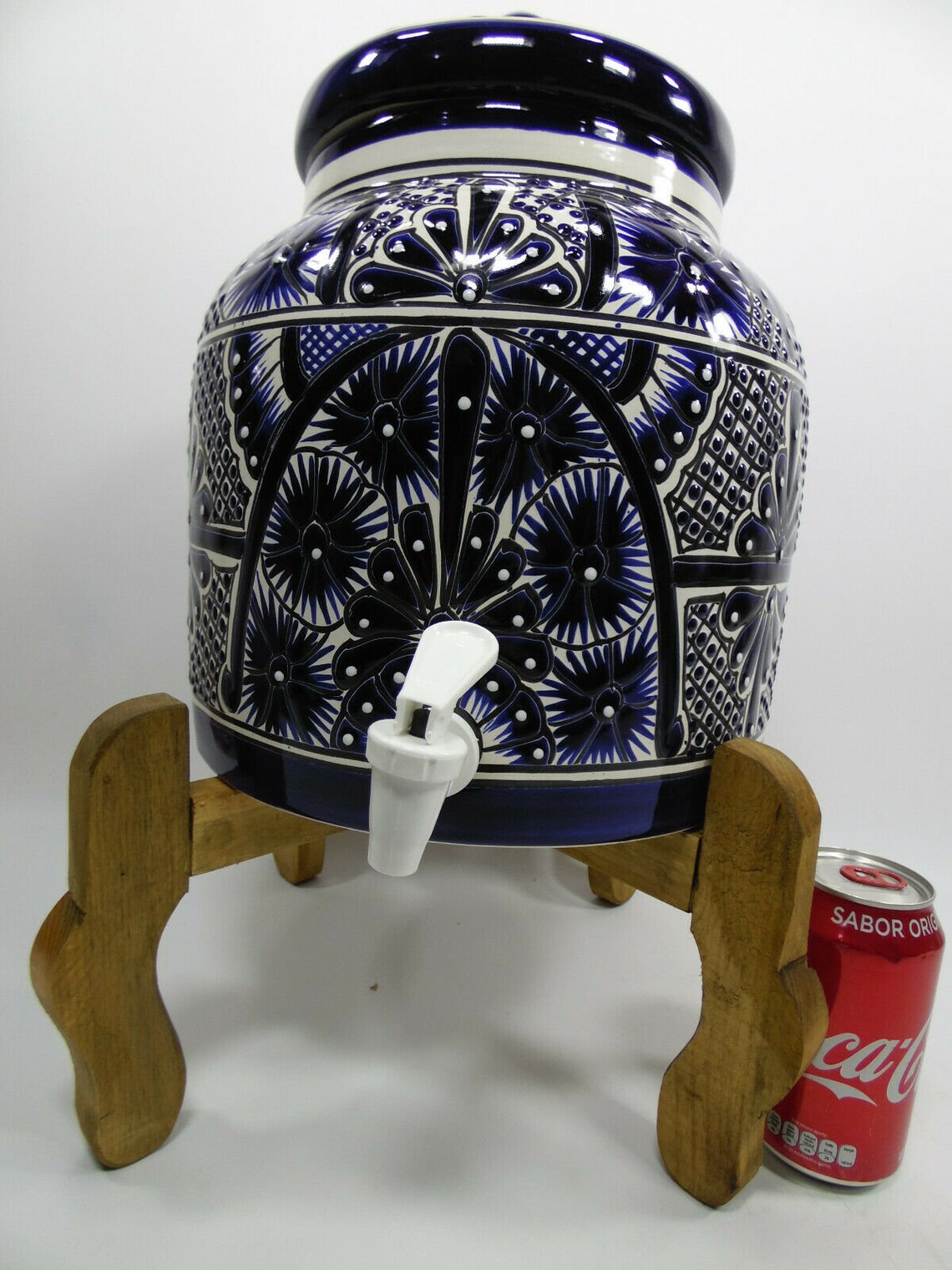 WATER CROCK Talavera Mexican pottery water dispenser glazed Etsy