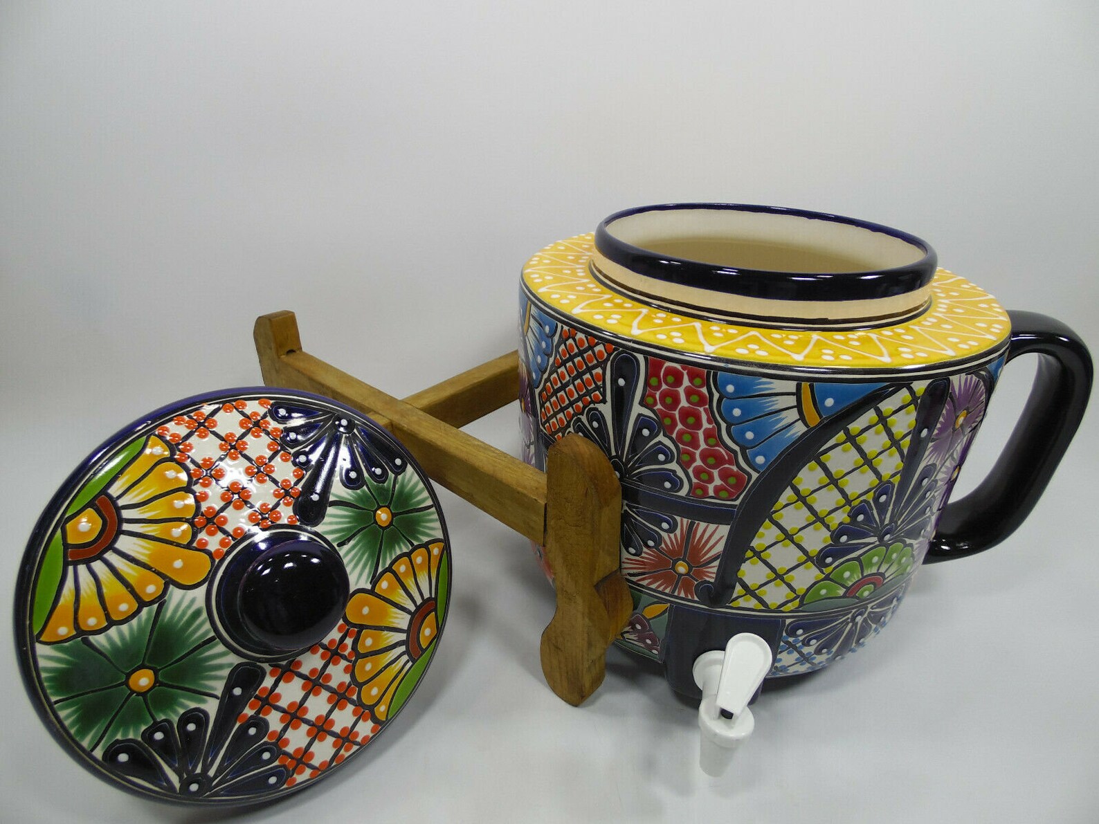 WATER CROCK Talavera Mexican Pottery Water Dispenser Glazed Etsy