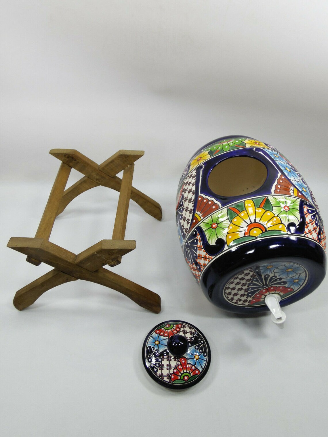 WATER CROCK Talavera Mexican pottery WATER dispenser glazed Etsy