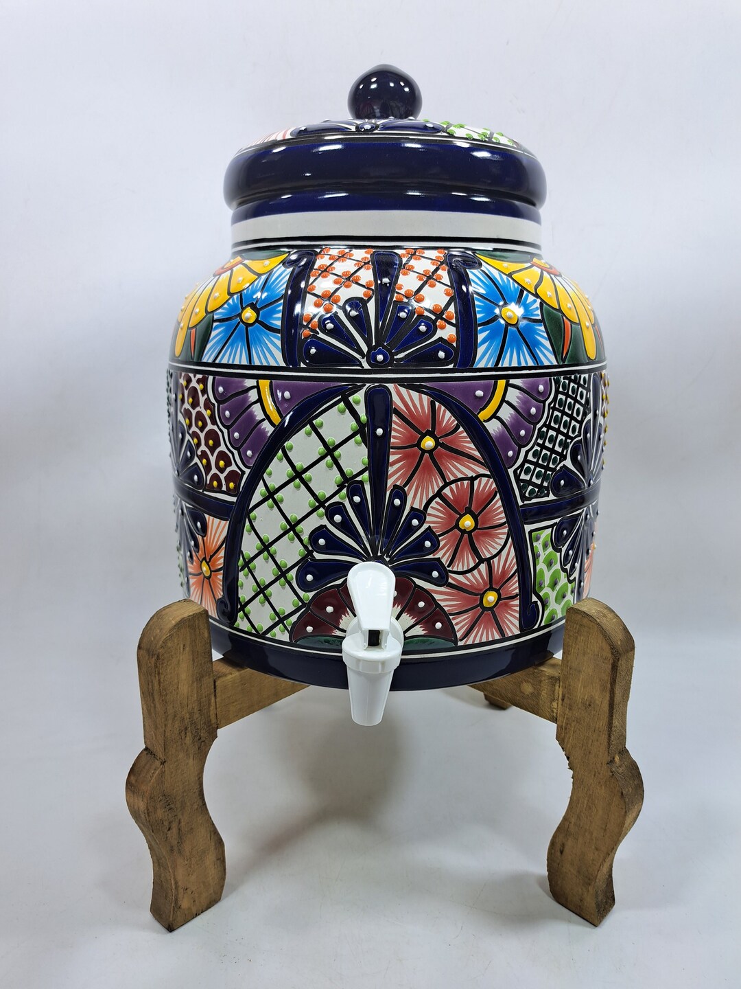 WATER CROCK Talavera Mexican Pottery WATER Dispenser Glazed Etsy