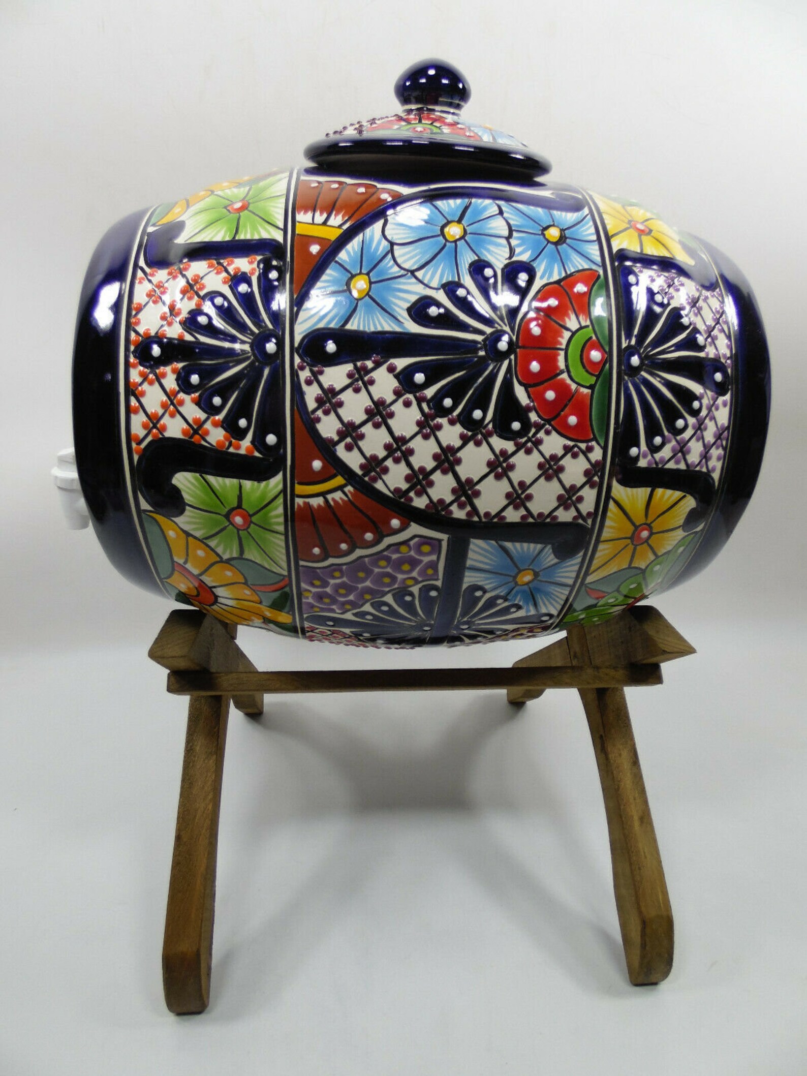 WATER CROCK Talavera Mexican pottery WATER dispenser glazed Etsy