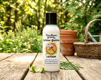 Natural Bug Repellent Lotion | DEET Free Mosquito Repellent | Organic Insect Repellent | Moisturizing Bug Lotion | Safe for Kids | Handmade