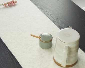 45 cm deep Eco felt 4 mm table runner universal – length in desired size