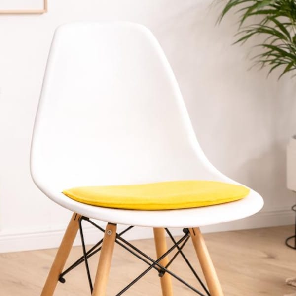Gepolstertes rPET Filz Kissen geeignet für Vitra und Hermann Miller Eames Fiberglas & Plastic Sidechair DSW,DSR,DSX - Version ohne Armlehne!