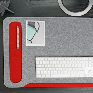 8 mm Eco Felt Desk Pad orgadeluxe - 70 x 40 cm Writing Pad - Desk Pad including Anti-Slip Coating