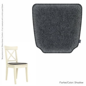 8 mm Eco felt pad suitable for Ingolf from Ikea - felt cushion vegan - fair