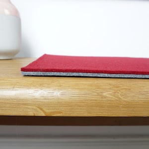 Coussin de banc en feutre écologique de 30 cm de profondeur, 8 mm, non rembourré, universel - longueur dans la taille souhaitée