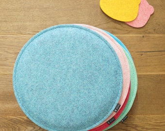 Gewatteerd eco vilten kussen vloerkussen - kinderen - 30 cm rond - Comfort