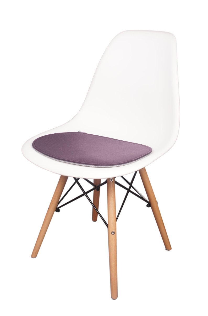 8mm Moderate Eco Filz Auflage geeignet für Eames Fiberglas & Plastic Sidechairs Bild 8