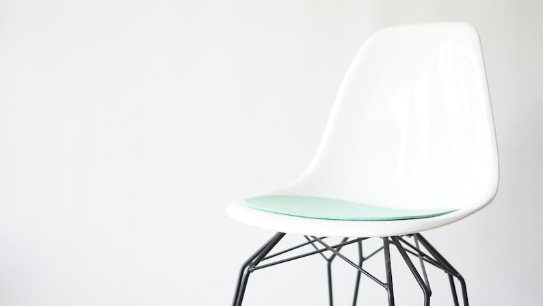 Coussin en feutre écologique de 4 mm adapté aux chaises latérales en fibre de verre et plastique Vitra et Hermann Miller Eames DSW,DSR,DSX version sans accoudoir image 4