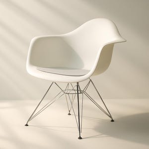 4 mm Eco Felt Pad suitable for Vitra and Hermann Miller Eames Plastic & Fiberglass Armchair (DAW,DAR,DAX,Rocker,) - Version with armrests
