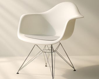 4 mm Eco Felt Pad suitable for Vitra and Hermann Miller Eames Plastic & Fiberglass Armchair (DAW,DAR,DAX,Rocker,) - Version with armrests