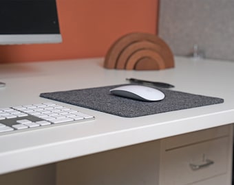 Filz Mousepad Mauspad Maus Unterlage "nachhaltig, vegan, fair mit Antirutschbeschichtung