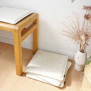 32 x 32 cm Eco felt chair pad bench pad 23 mm padded universal with rounded corners