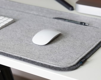 8 mm eco felt desk pad writing pad - desk pad model premium with anti-slip coating