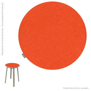Ø 34 cm Eco felt pad 8 mm cushion round universal seat pad