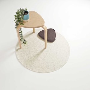 Cojín acolchado de fieltro ecológico apto para taburete Ikea KYRRE imagen 1