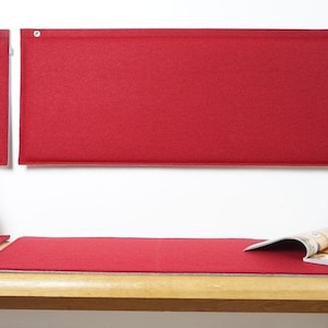 65 cm deep Eco felt 8 mm bench pad unpadded universal – length in desired size
