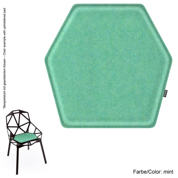 Gepolstertes  Eco Filz Kissen geeignet für Magis Chair One