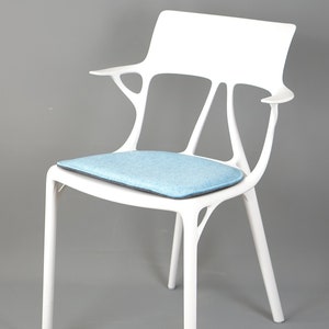Gewatteerd eco vilten kussen geschikt voor Kartell A.I. - Vilten kussen vegan - eerlijk
