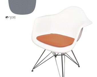 Cojín de fieltro ecológico de 8 mm adecuado para Vitra y Hermann Miller Eames Fiberglass & Plastic Armchair DAW, DAR, DAX - cojín de fieltro vegano - justo