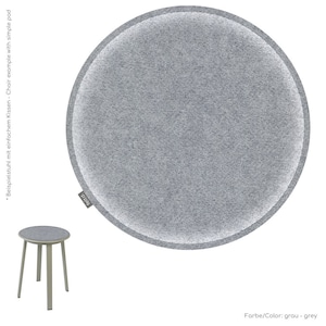 Ø 38 cm eco felt cushion padded universal round seat cushion chair cushion bench cushion