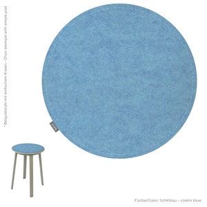 Ø 36 cm Eco felt pad 8 mm cushion round universal seat pad