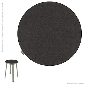 Ø 38 cm Eco felt pad 8 mm cushion round universal seat pad